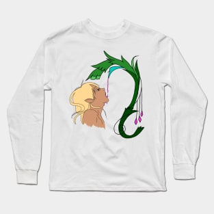 Copy of Elf drinking from a flower Long Sleeve T-Shirt